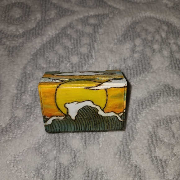 CK Crafts Small Handcrafted Woodburned box - Picture 10 of 12